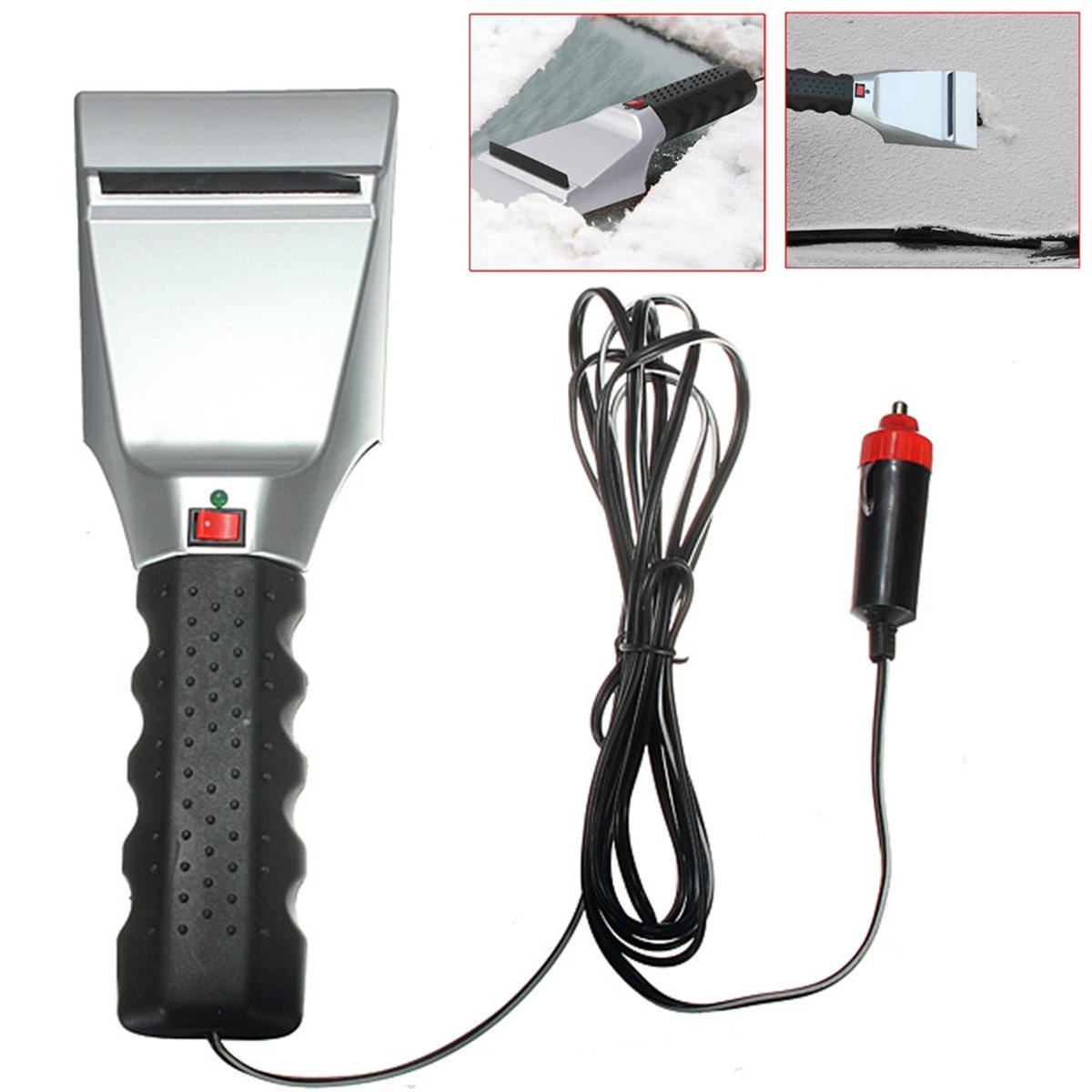 Electric Heated Car Ice Scraper Auto Snow Removal Windshield Glass Clean Tool 