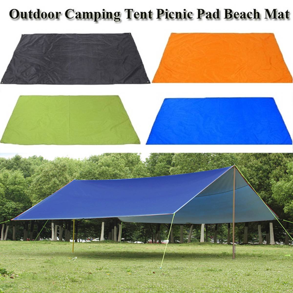 Outdoor Camping Sun Shelter Shade Garden Awning Canopy Waterproof Tent Tarp 