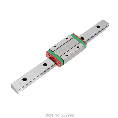15mm Linear Guide MGN15 100 150 200 250 270 300 350 400 450 500 550 600 700 800 1000 mm linear rail + MGN15C or MGN15H carriage ► Photo 1/4