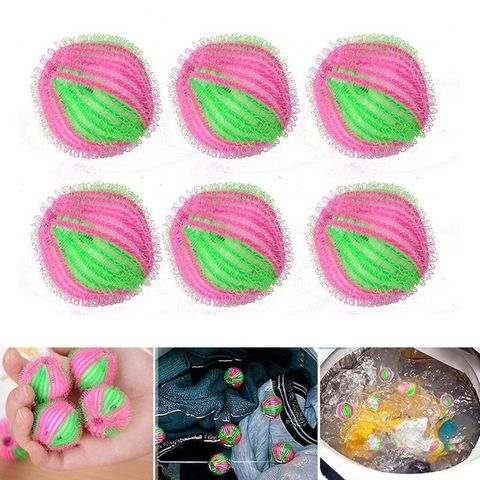 6pcs Magic Hair Removal Laundry Ball Clothes Personal Care Hair Ball Washing Machine Cleaning Ball Grabs Fuzz  Hair ► Photo 1/6