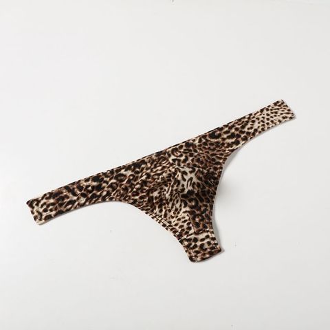 New Sexy Leopard G-String Men Underwear Bulge Pouch G-string Shorts Underpants Bikini Thongs Boxer Brief ► Photo 1/3