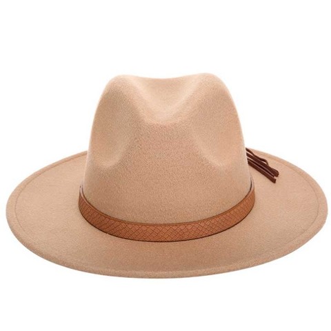 Hot Autumn Winter Sun Hat Women Men Fedora Hat Classical Wide Brim Felt Floppy Cloche Cap Chapeau Imitation Wool Cap L XL ► Photo 1/6