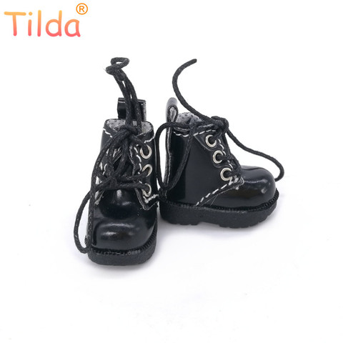 Tilda 3.2cm Doll Boots for Blythe Azone Doll Toy,1/8 Mini Lovely Leather Dots Gym Shoes for BJD Dolls Boot Shoes Accessories ► Photo 1/6