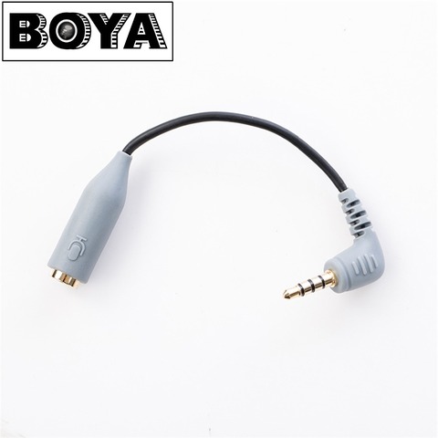 BOYA BY-CIP2 3.5mm to TRRS TRS Microphone Cable Adapter for iPad iPod Touch iPhone BY-WM8 BY-WM6 BY-WM5 Microphone Accessories ► Photo 1/3
