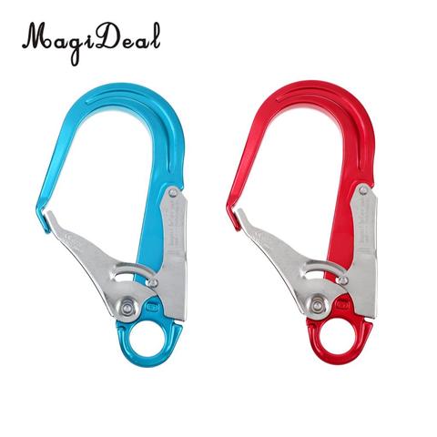 Outdoor 25KN Heavy Duty Rock Climbing Fall Protection Safety Lanyard Snap Clip Hook Blue/Red for Mountaineer Rappelling Camping ► Photo 1/6