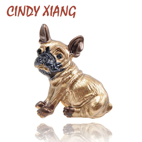 CINDY XIANG Cute Small Dog Brooches for Women and Kids Enamel Animal Brooch Pin Coat Dress Accessories Bijouterie Broches Gift ► Photo 1/5