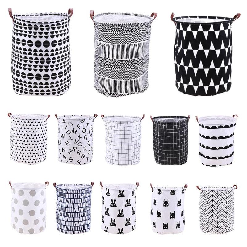 Foldable Laundry Storage Basket Clothes Storage Bag Dirty Laundry Basket Kids