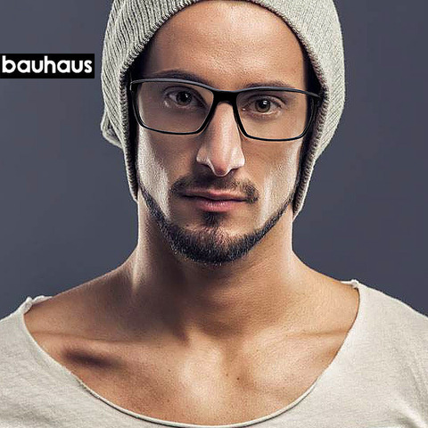 bauhaus brand Top Quality Ultem Glasses Frames Fashion colorful Optical Frame for Women and Men square frame 7018 myopia clear ► Photo 1/6