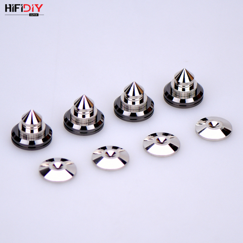 HIFIDIY LIVE 4 Sets or 4 PCS speakers Stand Feet Foot Pad Pure copper silver loudspeaker box Spikes Cone Floor Foot Nail M28*26 ► Photo 1/6