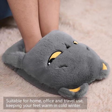 Cute Feet Warm Slippers USB Foot Warmer Shoes Computer PC Electric Heat Slipper for Home Travel Office voetverwarmers ► Photo 1/6