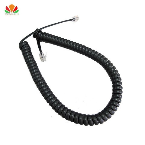 50cm Long Telephone Cord Straighten 3m Microphone Receiver Line RJ22 4P4C Connector Copper Wire Phone Volume Curve Handset Cable ► Photo 1/6