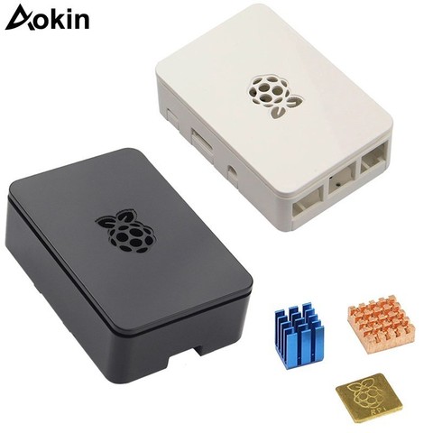 Aokin For Raspberry Pi Case with Aluminum Heatsink Protective Case Cover Box For Raspberry Pi 3 Model B + Plus,pi 3 / 2 Pi 4 4B ► Photo 1/1