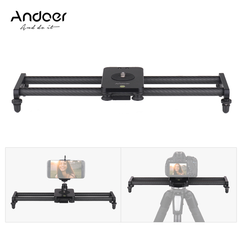 Andoer Metal & Carbon Fiber Track Slider With 1/4