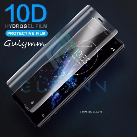 10D Curved Hydrogel Soft Film  For Sony Xperia Xa 1 2 Plus Ultra Full Cover XZ 2 3 Premium XZ1 XZ S  Compact HD Screen Protector ► Photo 1/6