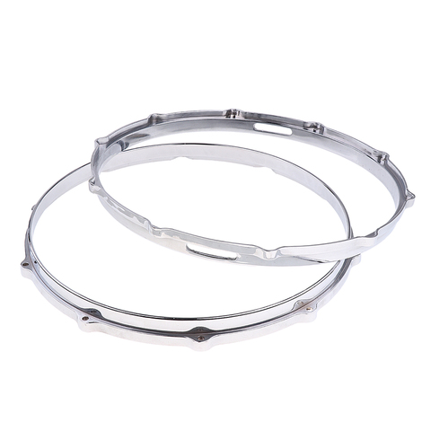 1 Pair Aluminum Alloy Snare Drum Hoop Ring Rim for 14'' Snare Drum Percussion Instrument ► Photo 1/1