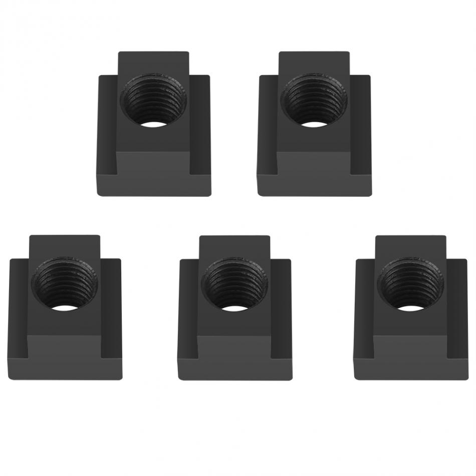 5x Black Oxide Finish T Slot Nuts Threads Fit Into T-slots In Machine Tool Table 