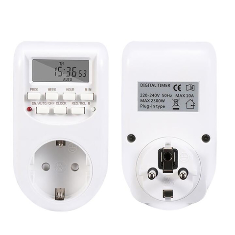 EU Plug Timer Switch Energy Saving Digital Kitchen Timer Outlet Week Hour Programmable Timing Socket ► Photo 1/6