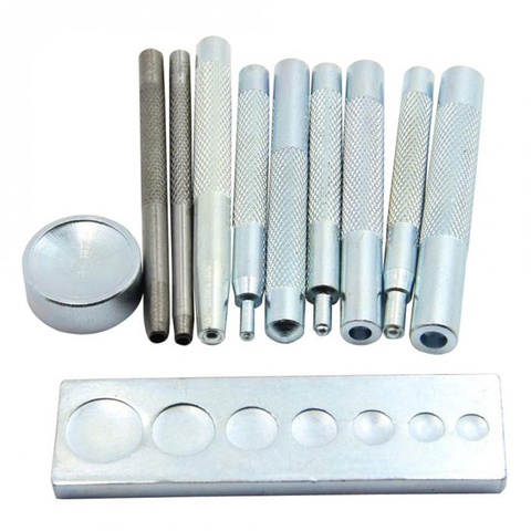 Craft Tool Die Punch Snap Kit Setter with Base for Punch Hole and Install  Rivet Button (Rivet Setter with Base) - AliExpress