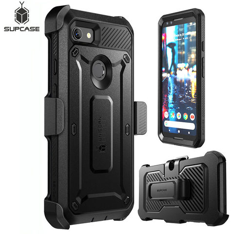 Phone Cover For Google Pixel 3 Case SUPCASE UB Pro Series Full-Body Rugged Holster Clip Case with Built-in Screen Protector ► Photo 1/6
