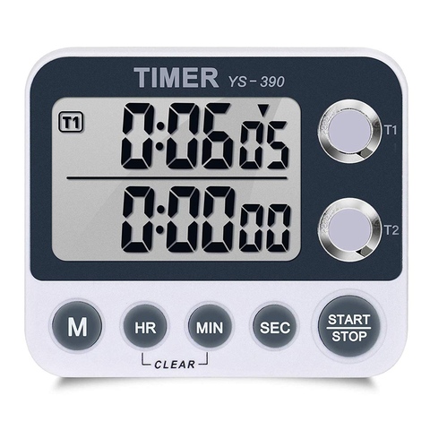 Large LCD Digital Kitchen Cooking Timer Count-Down Up Clock Loud Alarm  Magnetic