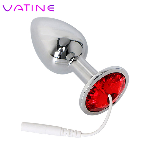 VATINE Medical Themed Toys Accessories  Sex Toys for Men Women Electro Butt Plug Metal Therapy Massager Electric Shock Anal Plug ► Photo 1/6