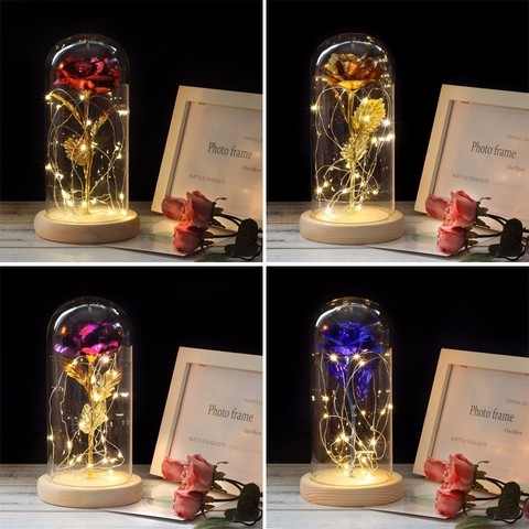 Medium Beauty and the Beast rose, Rose in glass dome, forever rose, red rose,special romantic gift Valentines Day Gift ► Photo 1/6