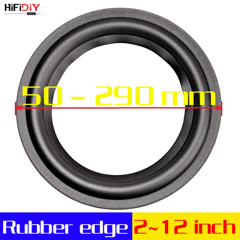 HIFIDIY LIVE 4-12 inch woofer Speaker Repair Parts Rubber surround edge Folding Ring Subwoofer(100~300mm) 4 5 6.5 7 8 10 12 ► Photo 1/6