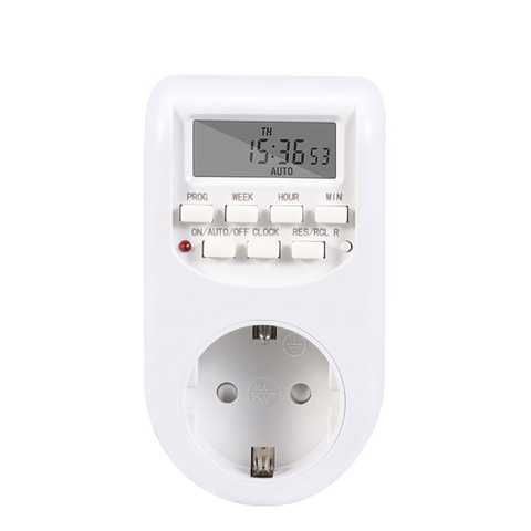 Intelligent Electronic Digital Timer Switch 220V Weekly Programmable Timer Socket for Household ► Photo 1/6