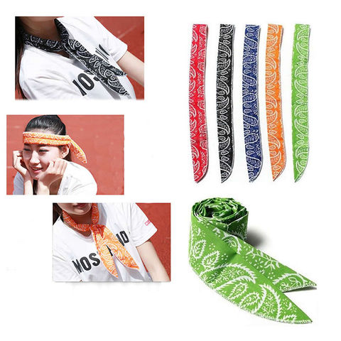 Summer Neck Cooler Scarf Body Ice Cool Cooling Wrap Necktie Sport ...
