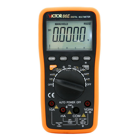 VICTOR 86E 4 1/2 Digit Precision Multimeter  Frequency / Capacitance /Temperature Tester with USB ► Photo 1/6