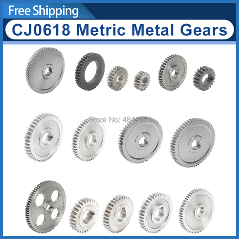 CJ0618 Metric Metal Gears/Main shaft gear/Feed gear/20T/25T/30T/35T/40T/45T/50T/55T/57T/60T/65T/80T ► Photo 1/6