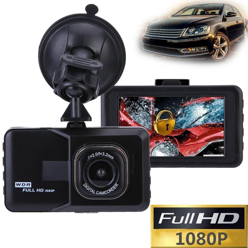 1080P 3" Vehicle Car Dashboard DVR Camera Video Recorder Dash Cam G-Sensor