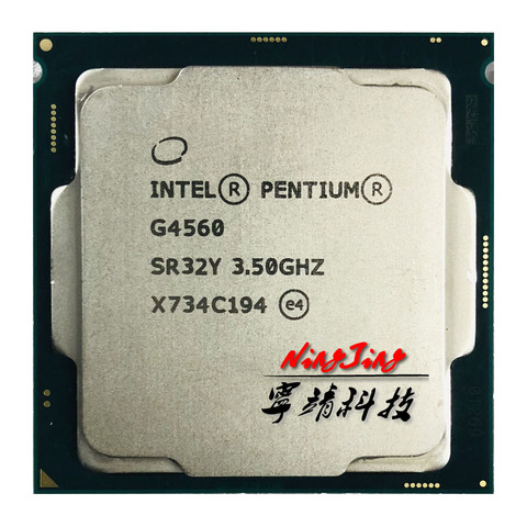 Intel Pentium G4560 3.5 GHz Dual-Core Quad-Thread 54W CPU Processor LGA 1151 ► Photo 1/1