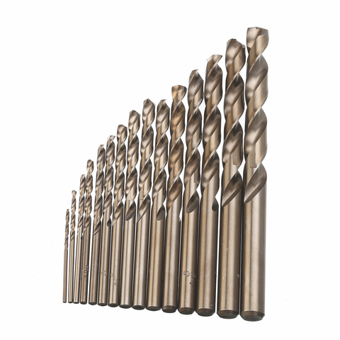 15pcs Cobalt Drill Bits For Metal Wood Working M35 HSS Steel Straight Shank 1.5-10mm Twisted Drill Bit Power Tools Mayitr ► Photo 1/6