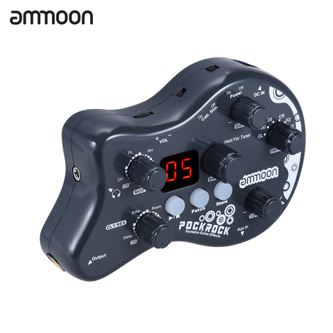 ammoon PockRock Guitar Effect Pedal Multi-effects Processor 15 Effect Types 40 Drum Rhythms Tuning Function with Power Adapter ► Photo 1/1