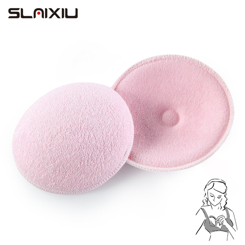 2/4 PCS Surface Cotton + Sanitary Sponge Reusable Breast Nursing Pads Soft 3D Cup Washable Pad Baby Breastfeeding Accessor ► Photo 1/6