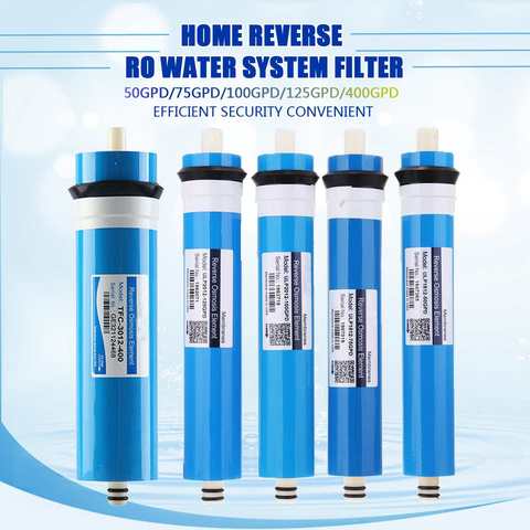 50/75/100/125/400GPD Home Kitchen Reverse Osmosis RO Membrane Replacement Water System Filter Purifier Water Drinking Treatment ► Photo 1/6