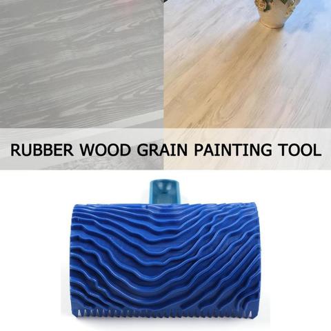 Rubber Wood Grain Paint Roller DIY Graining Painting Tool Wood Grain Patte