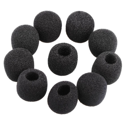 Small windproof foam protectors for microphone Lavalier for headphones, 15 pieces ► Photo 1/3