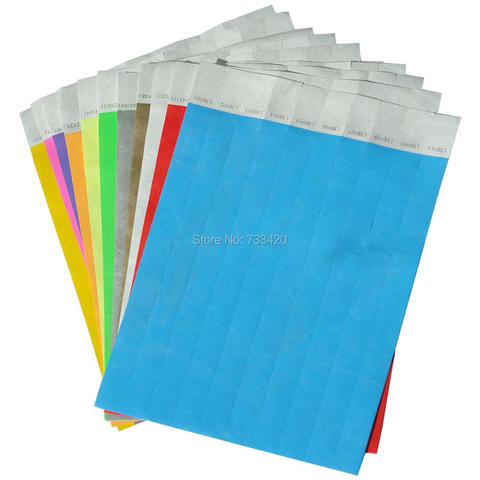 Solid Colors 3/4 inch Tyvek Wristbands Suitable for Parties Events, 500 pieces ► Photo 1/6