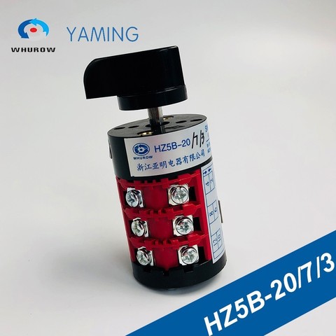 Custom Cam Switch 7 position 20A 660V 3 poles Rotary screws universal universal changeover switch manual electrical HZ5B-20/7/3 ► Photo 1/4