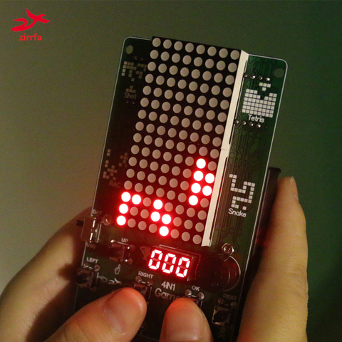 Electronic DIY Kit 8x16 Dot matrix game machine for Tetris/Snake/Shot/Racing Diy Kit Electronic ► Photo 1/6