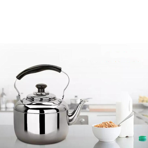 Stainless Steel Kettle Whistling Tea Kettle Coffee Kitchen Stovetop Induction for for Home Kitchen camping picnic 4L 5L 6L ► Photo 1/6