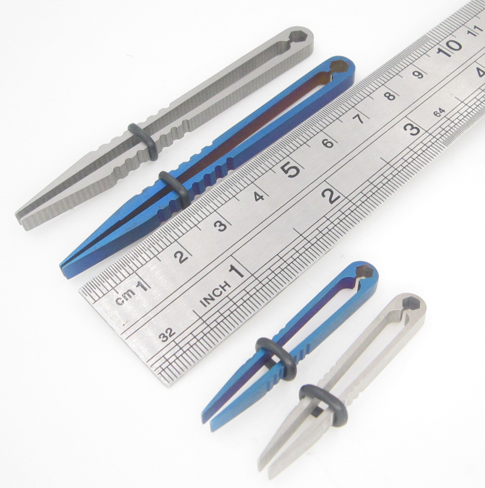 Tool Titanium Tweezer Pick Up Clamping EDC Multipurpose Gadget TC4 Clip 