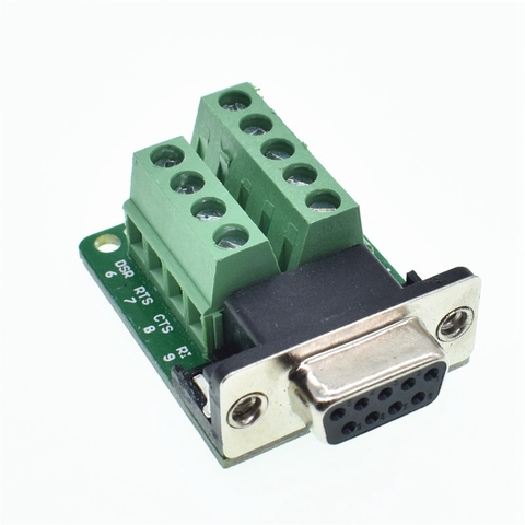 D-SUB 9pin DB9 Male Female Adapter Signals Terminal Module RS232 Serial To Terminal DB9 Connectors ► Photo 1/6