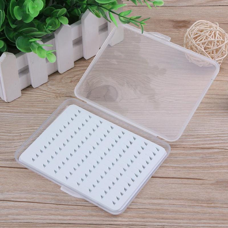 Double Sided Fly Fishing Box Storage Clear Waterproof With Foam Hook Accessories 