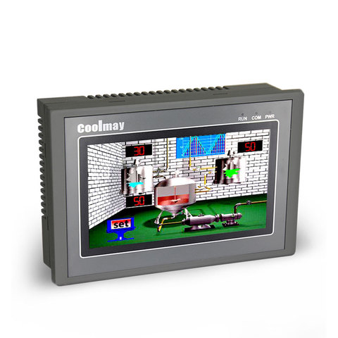 Coolmay MX2N-70HB-44MR-485H 7 inch 24DI 20DO programming plc with hmi touch panel integrated ► Photo 1/1