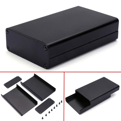 Black Aluminum PCB Instrument Box DIY Electronic Project Enclosure Case DIY Housing Instrument Storage Case Boxes 80*50*20mm ► Photo 1/6