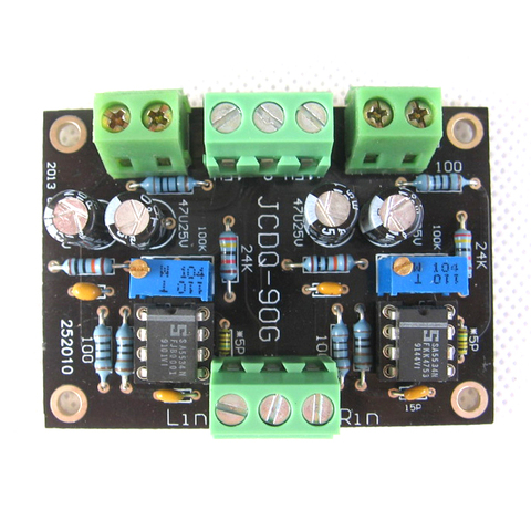 HIFI NE5534 DC Buffer Stereo OP-AMP Preamplifier Preamp Board support OPA627 ► Photo 1/5