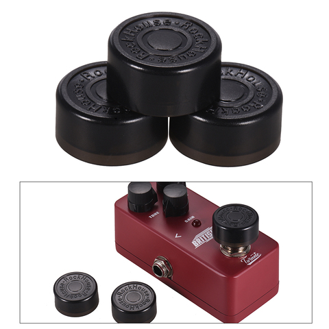 3pcs Guitar Pedal Footswitch Topper Protector ABS Bumpers Pedal Effects Footswitch for Guitar Effect Pedal Black ► Photo 1/6